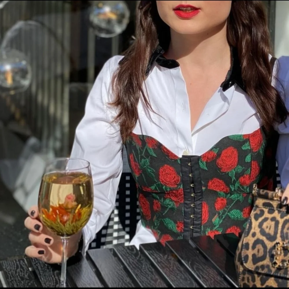 For Love and Lemons Rose Corset Top - Picture 3 of 13